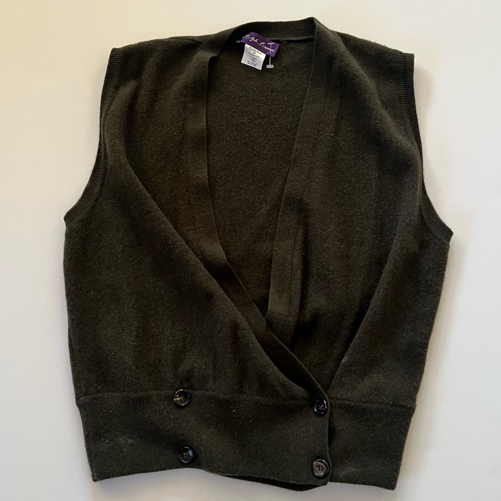 Purple label cashmere vest